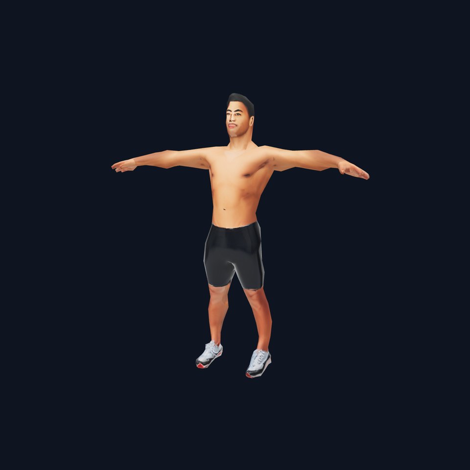 Athletic Male Character Model Pack with Realistic Pose